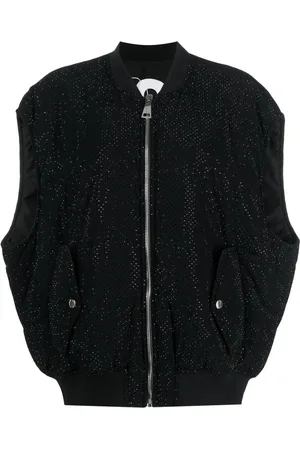 Khrisjoy Chaleco capitonado con detalles de strass