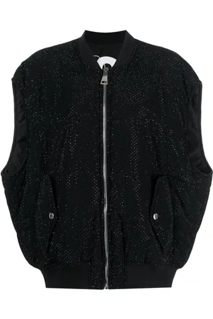 Khrisjoy Chaleco capitonado con detalles de strass