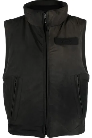 032c Chaleco capitonado con cuello alzado