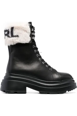 Karl Lagerfeld Botines con apliques del logo