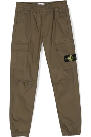 Stone Island Pantalones cargo con motivo Compass