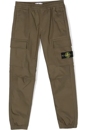 Stone Island Pantalones cargo con motivo Compass