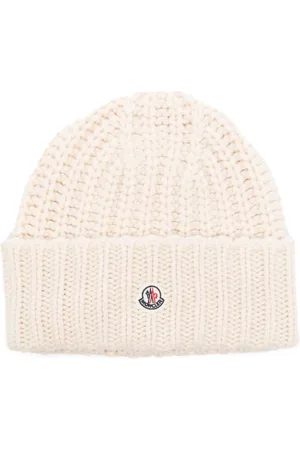 Moncler Gorro tejido con parche del logo