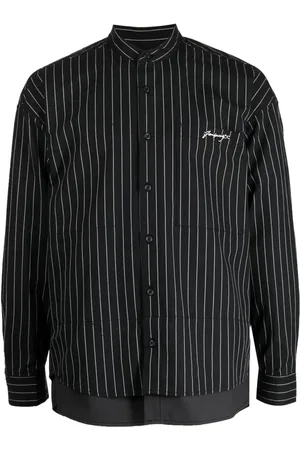 Izzue Camisa manga larga con rayas estampadas