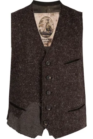 ZIGGY CHEN Chaleco con diseño patchwork