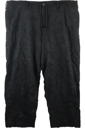 YOHJI YAMAMOTO Bermudas con efecto arrugado
