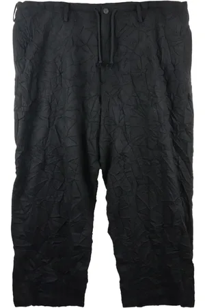 YOHJI YAMAMOTO Bermudas con efecto arrugado