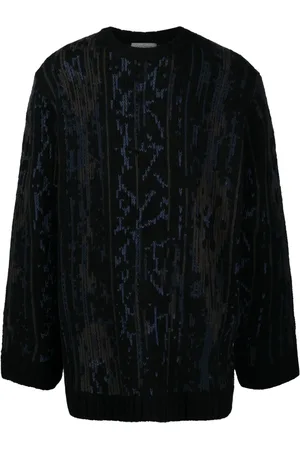 YOHJI YAMAMOTO Suéter con ribetes en contraste