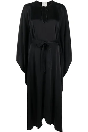 FORTE FORTE Vestido de seda largo estilo caftán