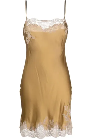 CARINE GILSON Vestido de noche de seda Calais-Caudry