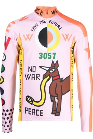 WALTER VAN BEIRENDONCK Top 57 con eslogan estampado