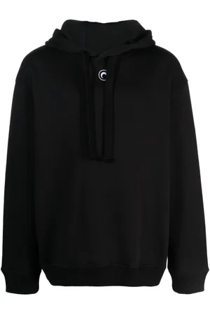 Marine Serre Hoodie con rosas estampadas