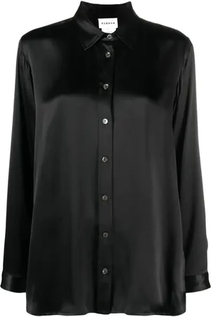 P.A.R.O.S.H. Camisa de seda satinada manga larga