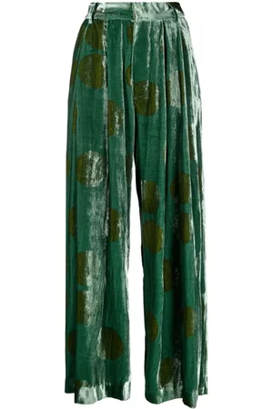 UMA WANG Pantalones anchos con detalle de pinzas