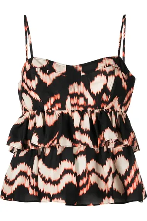 ULLA JOHNSON Top de seda Amrita