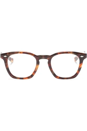 Eyevan 7285 Lentes del sol con armazón redonda estilo carey