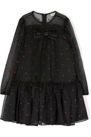 Twin-Set Vestido manga larga con corazones estampados