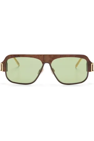Marni Lentes de sol con armazón estilo piloto y micas oscuras