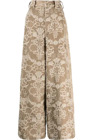 UMA WANG Pantalones anchos en jacquard