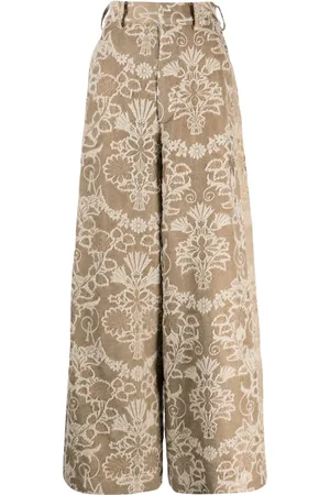 UMA WANG Pantalones anchos en jacquard