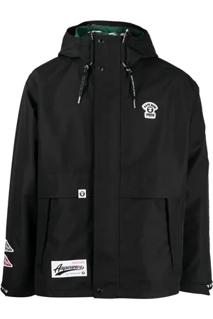 A Bathing Ape Chamarra con capucha y parche del logo