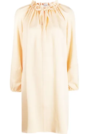 GOODIOUS Vestido con mangas anchas y lazo