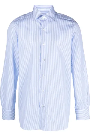 Finamore Camisa con rayas estampadas