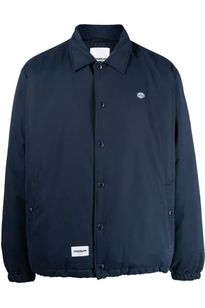 Chocoolate Chamarra bomber con aplique del logo