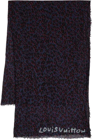 LOUIS VUITTON Mascada con estampado de leopardo