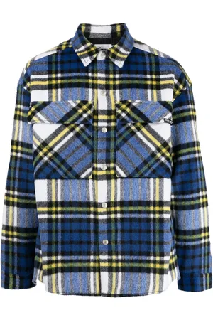 Izzue Plaid-check pattern shirt jacket