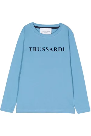 Trussardi Playera manga larga con logo estampado