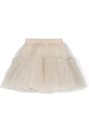 MONNALISA Falda de tul con diseño circular