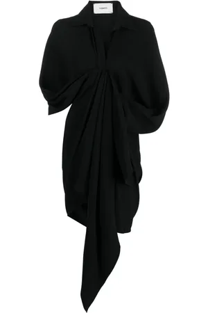 COPERNI Vestido camisero de popelina asimétrica