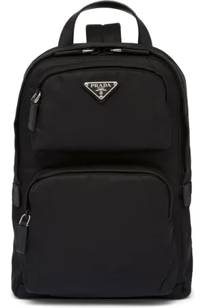Prada Mochila con logo triangular esmaltado