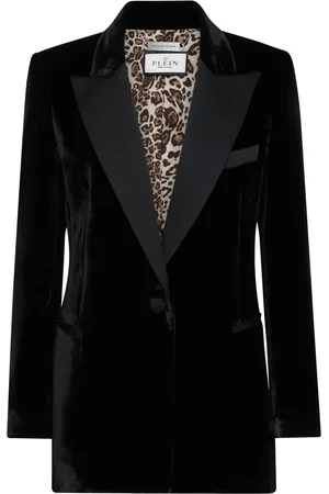 Philipp Plein Blazer de terciopelo con botones