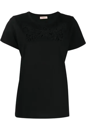 Twin-Set Playera con detalles florales