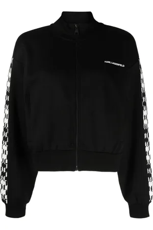 Karl Lagerfeld Chamarra deportiva con monograma estampado