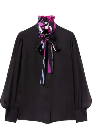 Puccini Camisa de seda con estampado Marmo