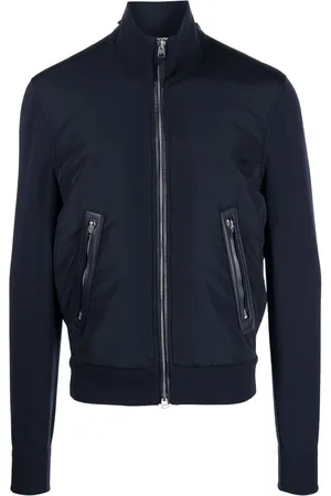 Tom Ford Chamarra con paneles y cuello alzado