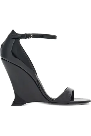 Salvatore Ferragamo Sandalias de charol con tacón de 100mm