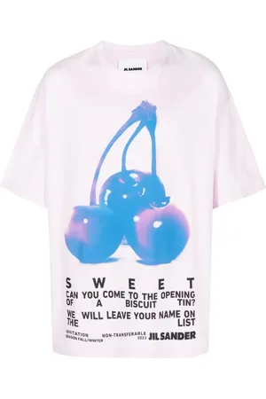 Jil Sander Playera con eslogan estampado