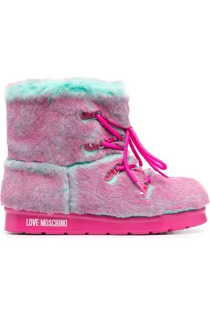 Moschino Botas con diseño de dos tonos