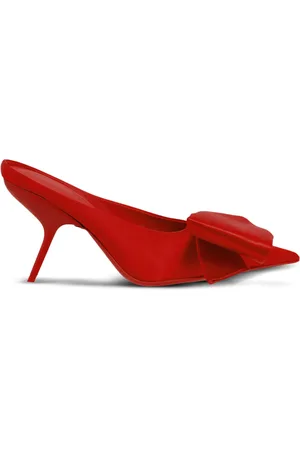 Salvatore Ferragamo Mules con moño asimétrico y tacón de 85mm