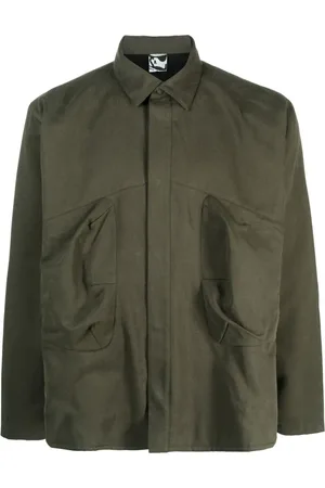 GR10K Camisa con botones a presión y cuello italiano