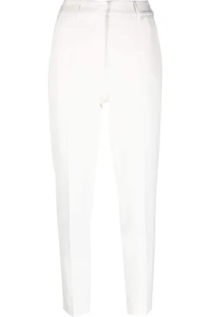 BLANCA Pantalones capri con tiro medio