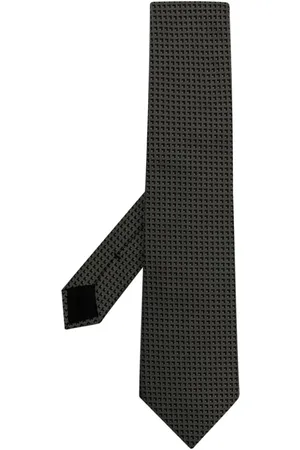 Givenchy Corbata de seda con motivo en jacquard