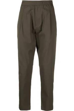 LOW BRAND Pantalones tapered con pretina elástica y pinzas