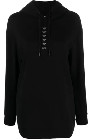 EA7 Hoodie Logo Series con cordones