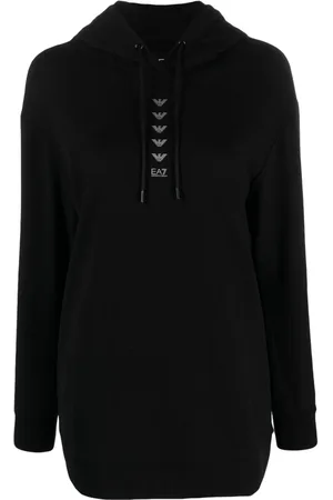 EA7 Hoodie Logo Series con cordones