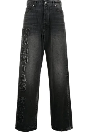 Nahmias Jeans anchos con parche del logo